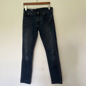Levis Premium 511 Slim Fit Jeans Mens 30x34 Dark Indigo Wash Denim 04511-3143